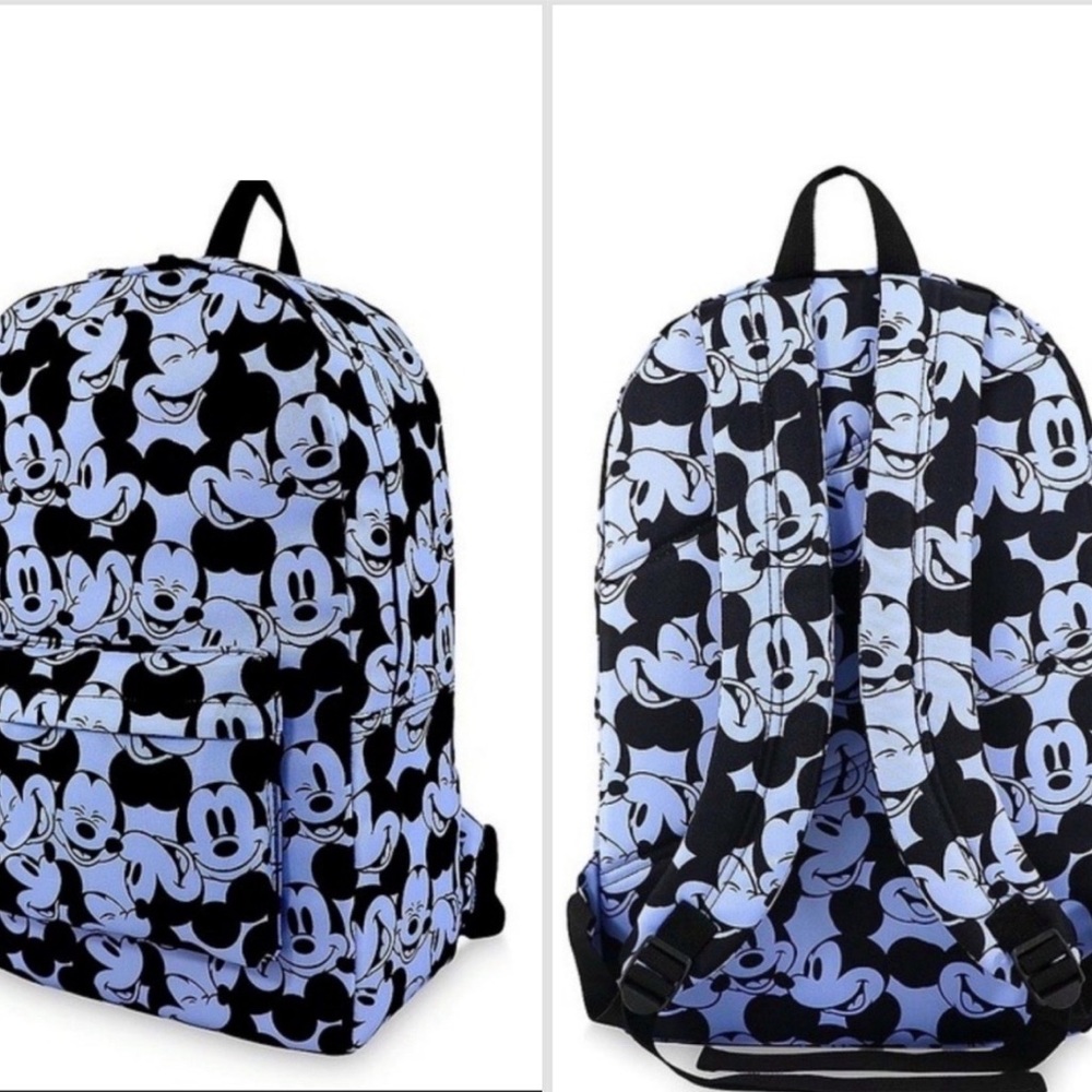 MICKEY MOUSE Face Blue Backpack. NWT.